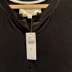 Anthropologie black tee